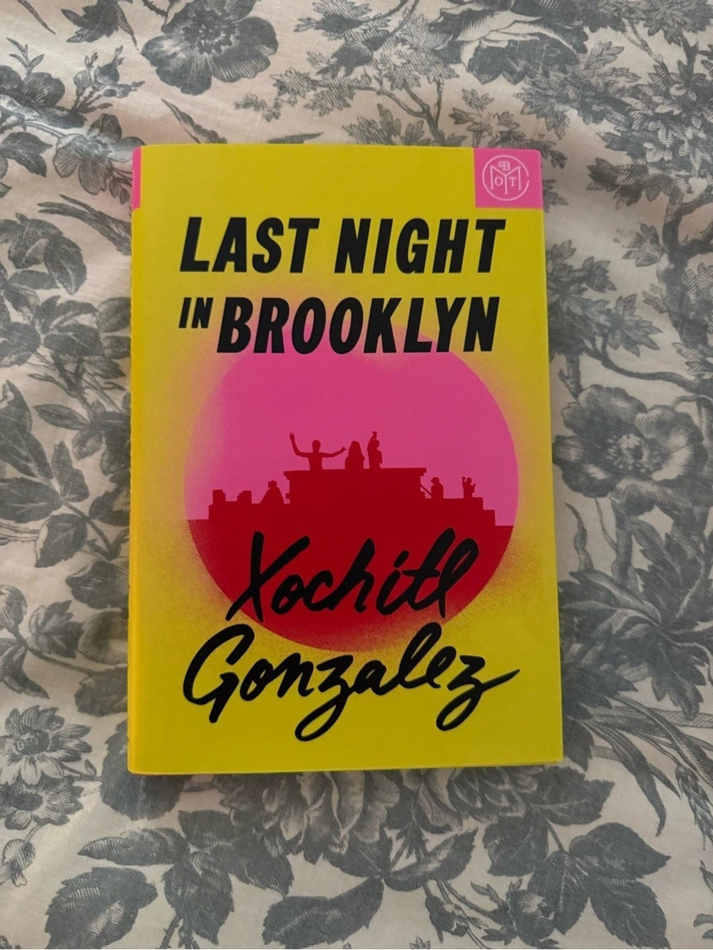 Last Night in Brooklyn Book Yellow & Pink